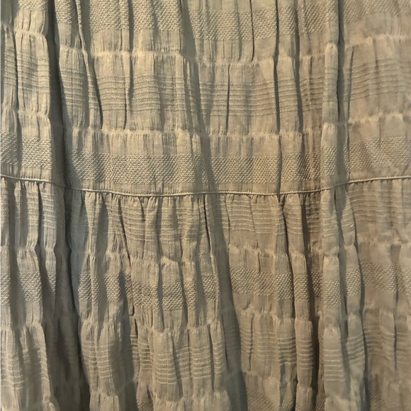 Max Studio Olive Green Tiered Maxi Skirt - Picture 2 of 6